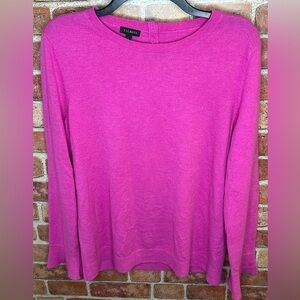 Talbots lambs wool blend pink sweater size L